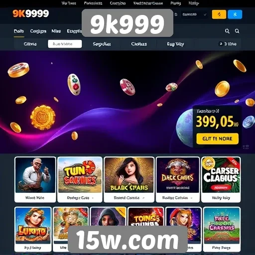 Navegação no site 9k999 é intuitiva e eficiente